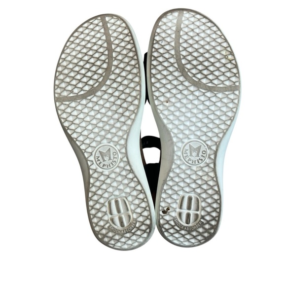 Mephisto Coraly Blue Velcro Heeled Cork Ergonomic Sandals Size EU 40 US 10 - Picture 7 of 7